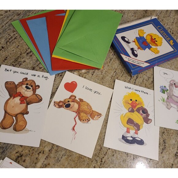 Vtg Lot 10 Suzy Zoo Greeting Birthday Cards New Old Stock Colorful Envelopes 80s - Picture 6 of 12